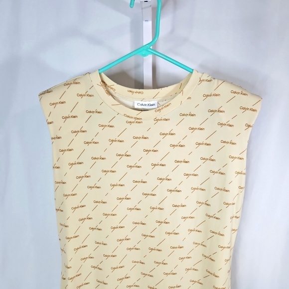 Calvin Klein Yellow Dress Sz 10 NWOT - Picture 4 of 8